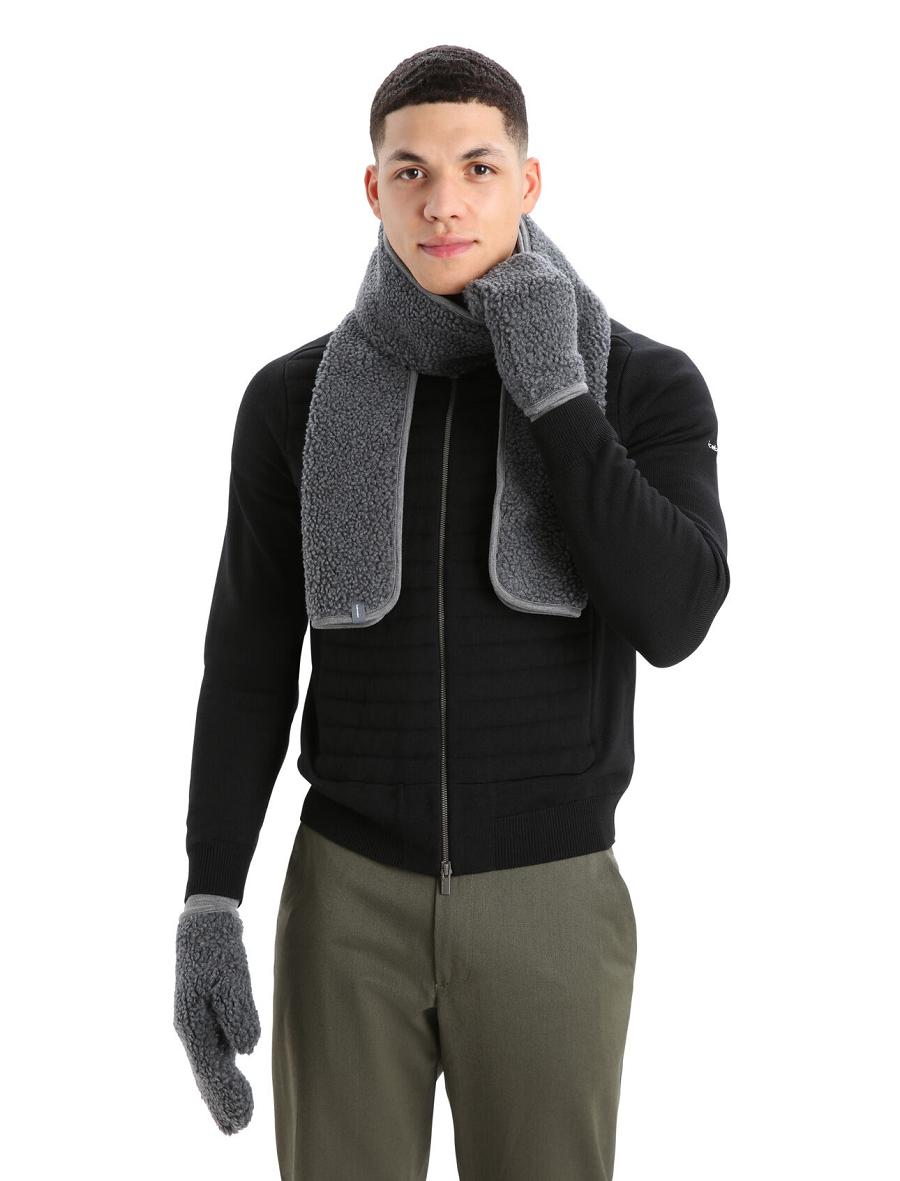 Szaliki Icebreaker Unisex RealFleece™ Merino High Pile Damskie Szare | PL 1496WNBY